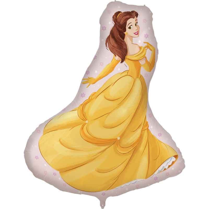 Disney Princess Belle Shaped Foil Balloon, 97 x 80.5 cm for Kids’ Parties