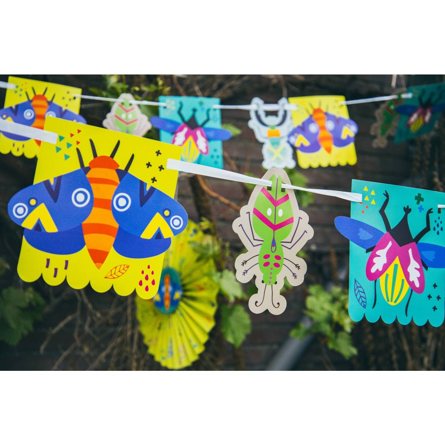 Buzzing Bugs "Happy Birthday" Banner - Anilas UK