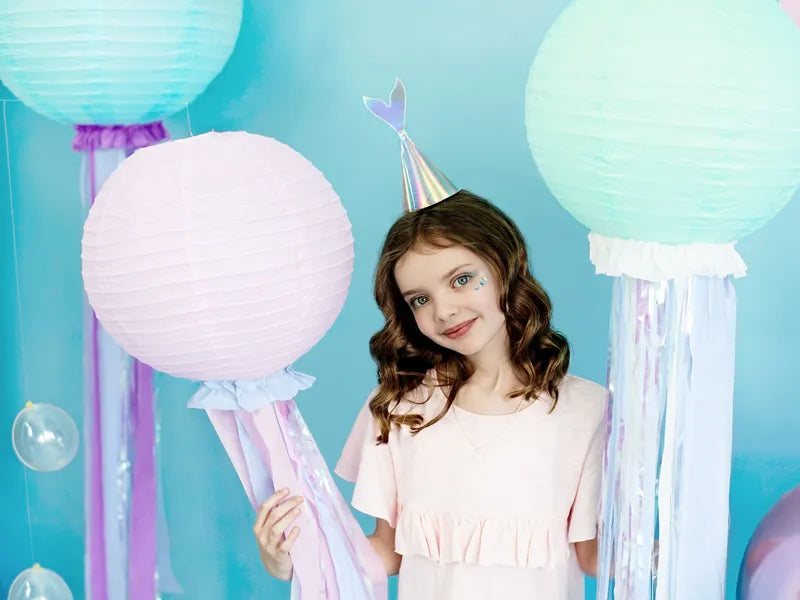 Mermaid, Iridescent Party Hats (Pack of 6) - Anilas UK