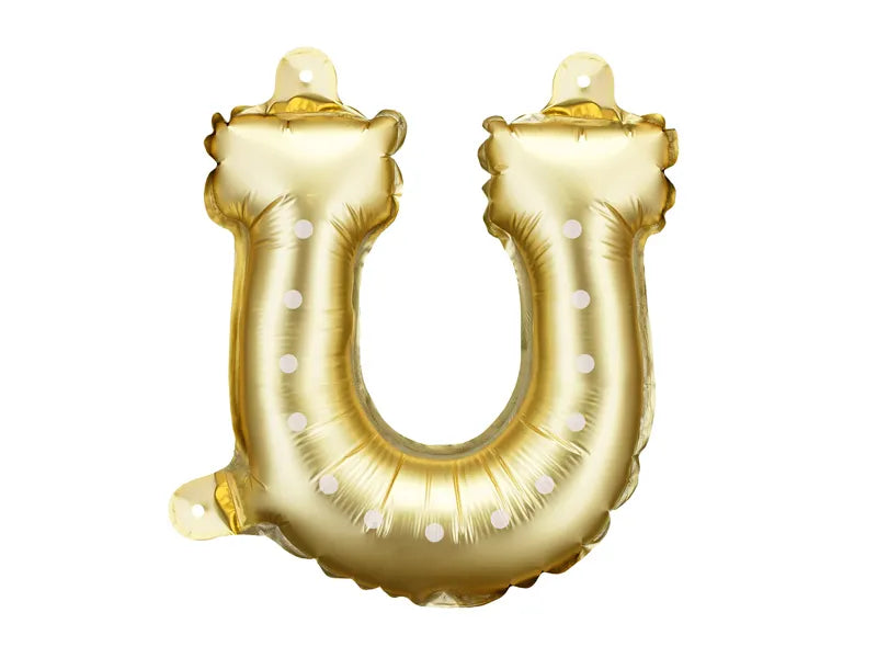 Horseshoe Shaped Foil Balloons  for Garlands (Set of 3) 18 x 19 cm.