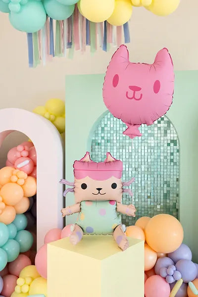 Baby Box & Cat Foil Balloons, 43x46 cm and 35x37 cm - Anilas UK