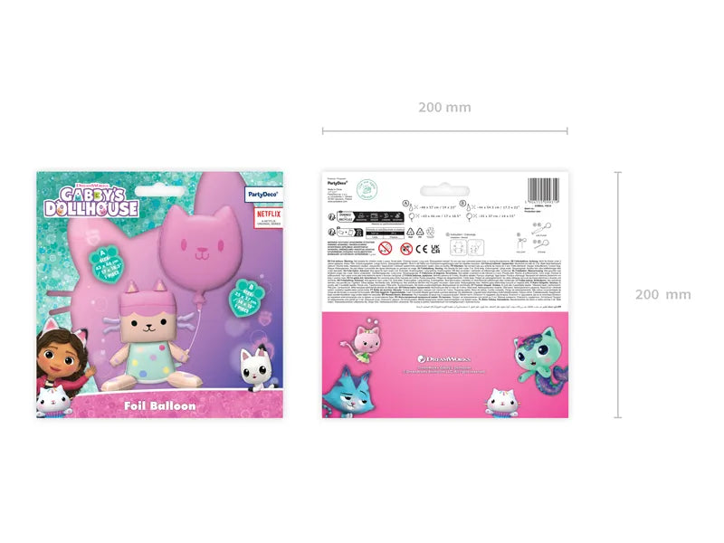Baby Box & Cat Foil Balloons, 43x46 cm and 35x37 cm - Anilas UK