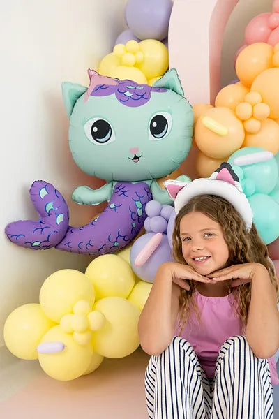 Gabby's Dollhouse MerCat Foil Balloon 80 x 82 cm - Anilas UK