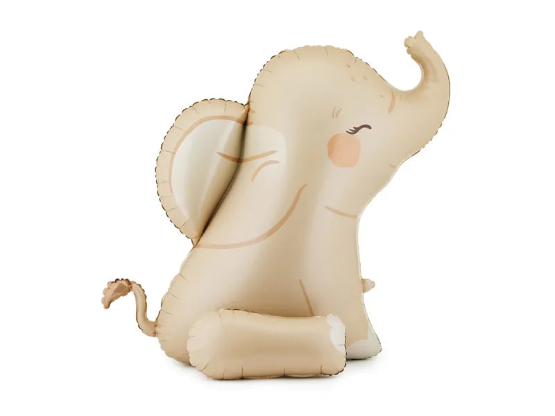 Foil balloon Elephant, 84x90 cm, beige - Anilas UK