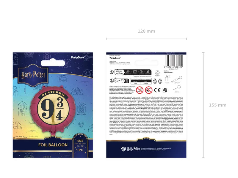 Harry Potter Platform 9 3/4, Foil Balloon 35x35 cm