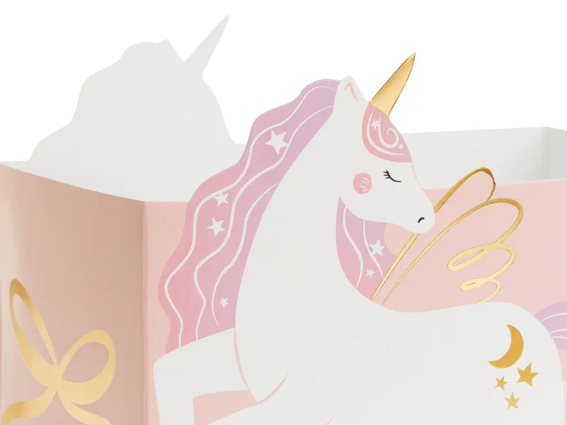 Castle and Unicorns snack boxes 12 x 7.5 cm (Pack of 6) - Anilas UK