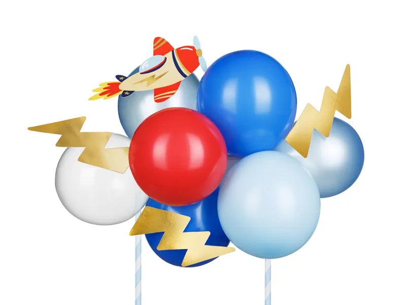 Balloon cake topper Plane, 29 cm - Anilas UK