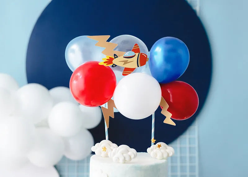 Balloon cake topper Plane, 29 cm - Anilas UK