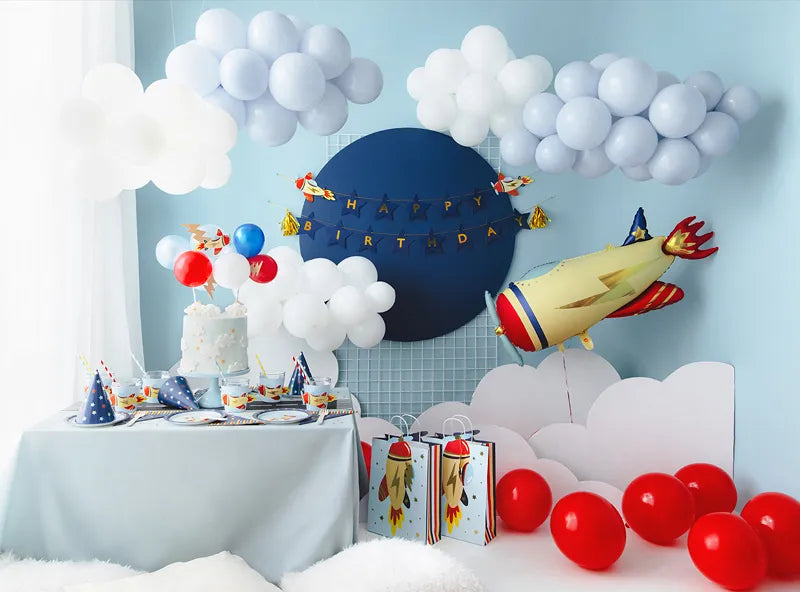 Balloon cake topper Plane, 29 cm - Anilas UK