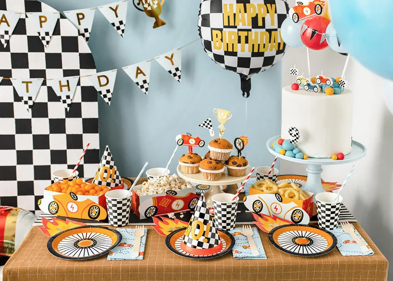 Balloon cake topper Racing Cars, 29 cm - Anilas UK