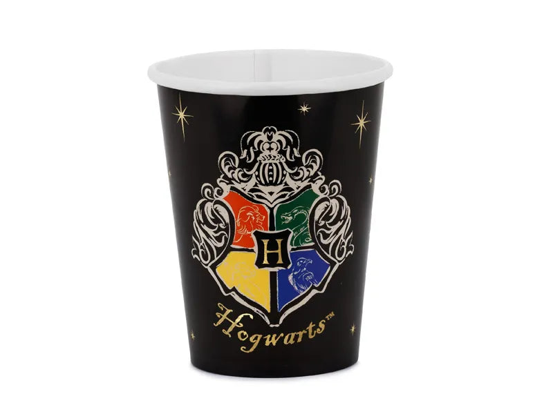 Harry Potter Hogwarts Crest Paper Cups 250 ml (Pack of 6)