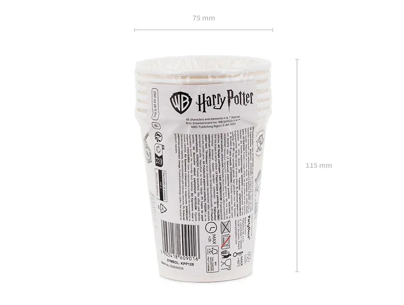 Harry Potter Hogwarts Express Paper Cups 250 ml (Pack of 6)