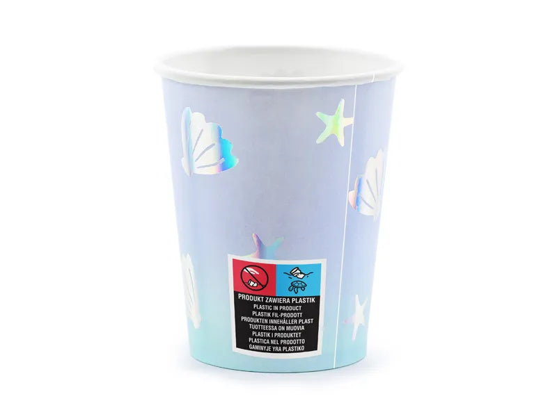 Narwhal Paper Cups 220 ml (Pack of 6) - Anilas UK