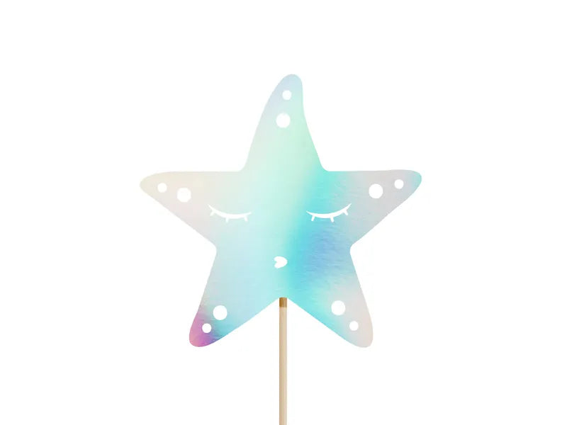 Mermaid, Iridescent Birthday Cake Toppers 24.5 cm - 3 pieces - Anilas UK