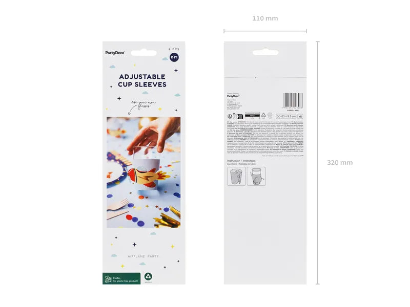 Paper Cup sleeves Airplane - Anilas UK