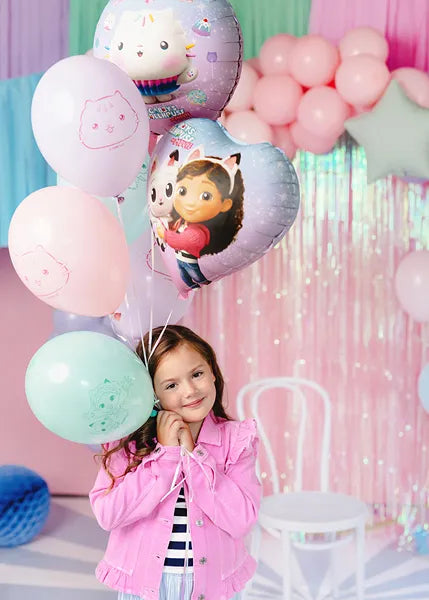 Gabby’s Dollhouse Latex Strong Balloons with print 27 cm (pack of 6) - Anilas UK