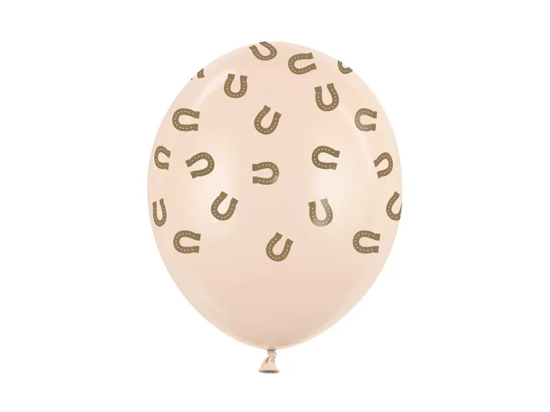 Horseshoes Latex Printed Balloon 30 cm (Pack of 6)