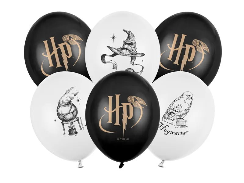 Harry Potter Latex Strong Balloons with print 27 cm (pack of 6)