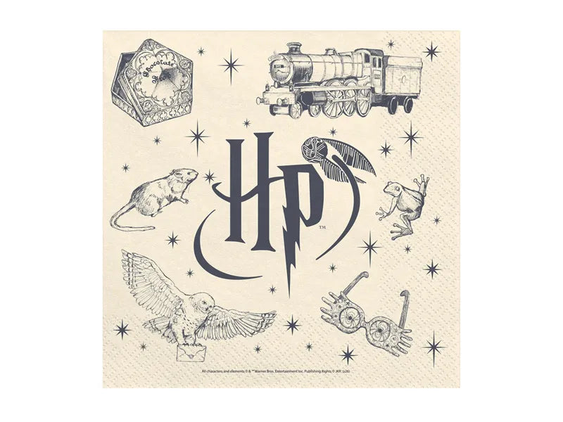 Harry Potter Hogwarts Express Paper Napkins, 33 x 33 cm (pack of 20)