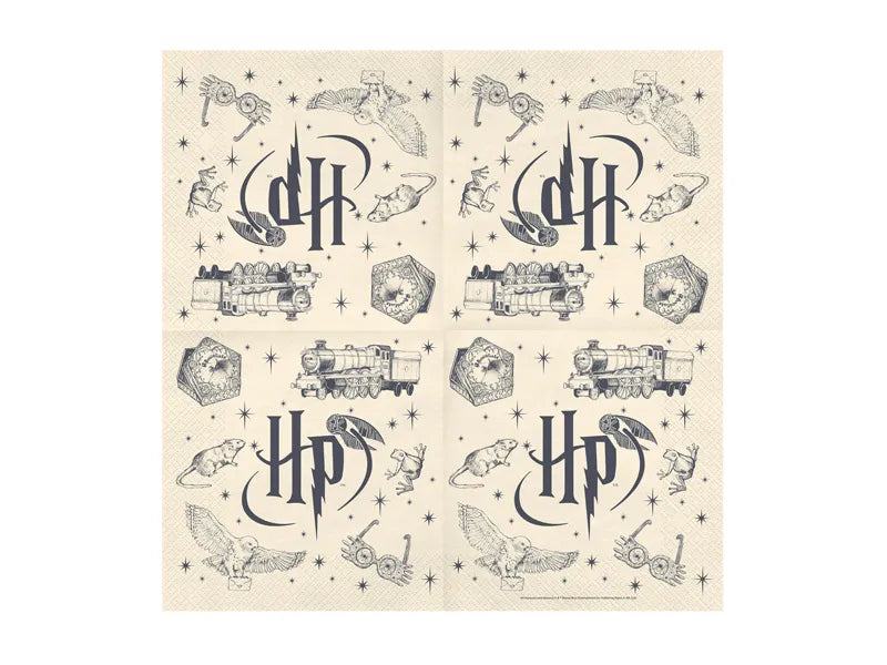 Harry Potter Hogwarts Express Paper Napkins, 33 x 33 cm (pack of 20)