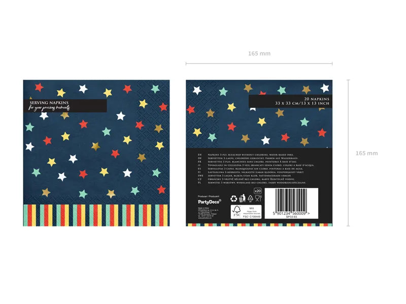 Airplane Paper Napkins, 33 x 33 cm (pack of 12) - Anilas UK