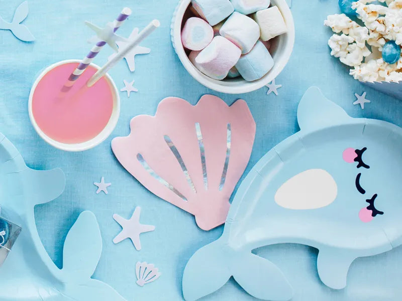 Narwhal - Seashell Paper Napkins, 13 x 12.5 cm (pack of 20) - Anilas UK