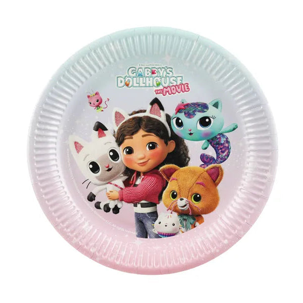 Gabby's Dollhouse the Movie Paper Plates 23 cm (Pack of 6) - Anilas UK