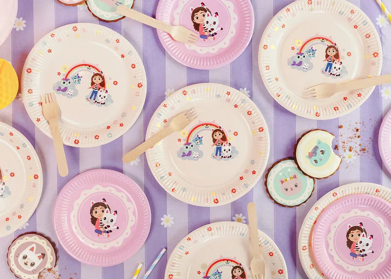 Gabby's Dollhouse Paper Plates 23 cm (Pack of 6) - Anilas UK