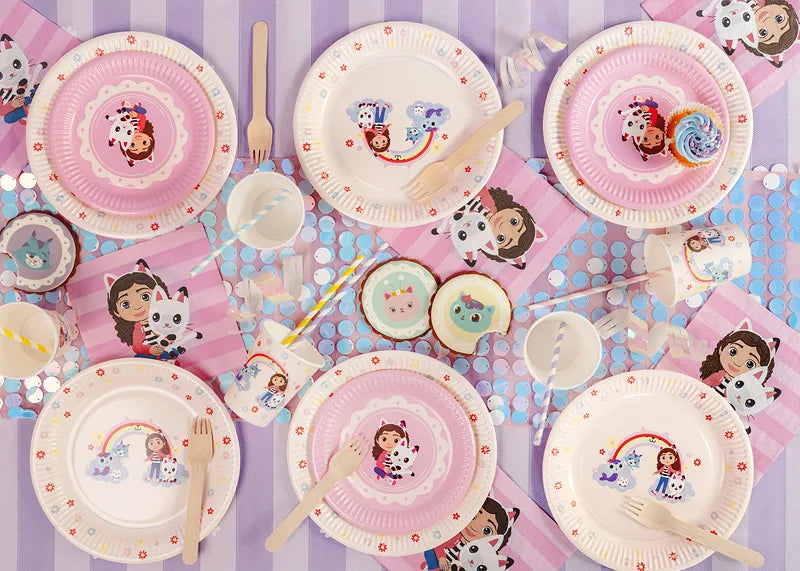 Gabby's Dollhouse Paper Plates 23 cm (Pack of 6) - Anilas UK
