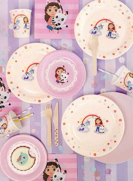 Gabby's Dollhouse Paper Plates 23 cm (Pack of 6) - Anilas UK