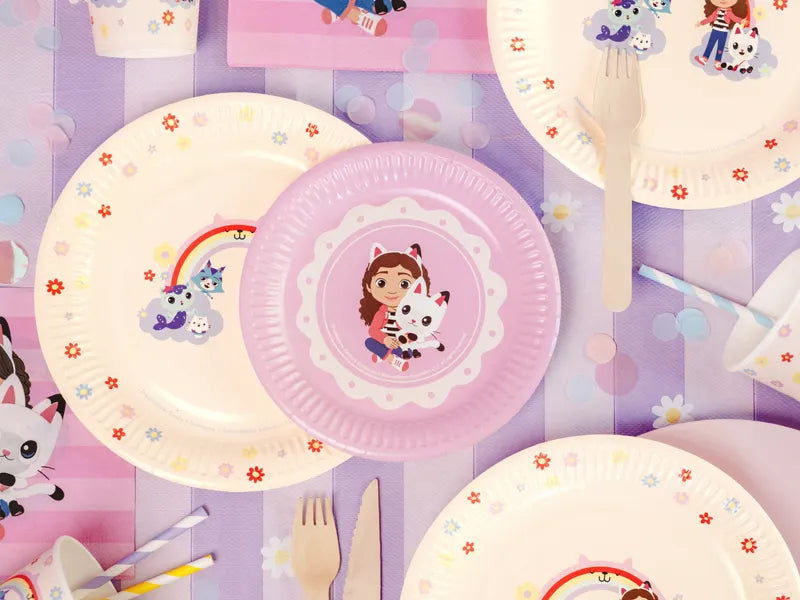 Gabby's Dollhouse Paper Plates 18 cm (Pack of 6) - Anilas UK