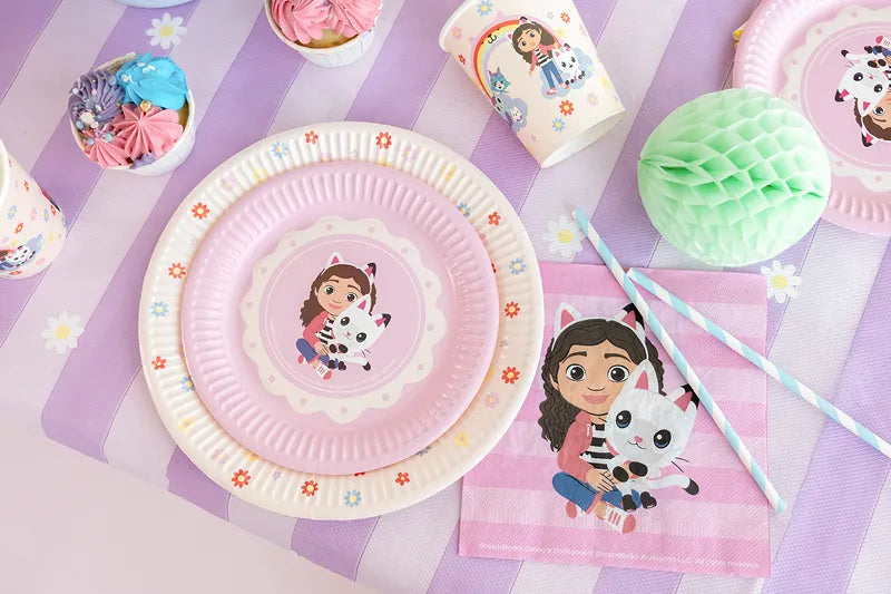 Gabby's Dollhouse Paper Plates 18 cm (Pack of 6) - Anilas UK
