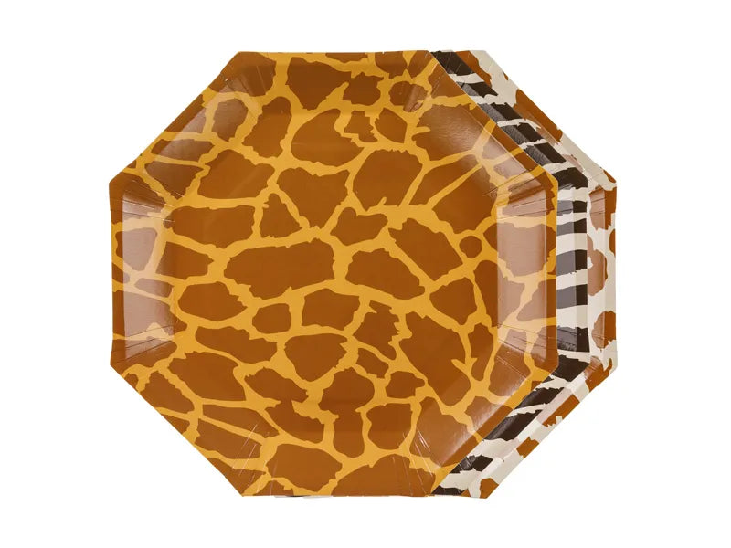 Safari Spots Paper Plates 23 cm (Pack of 6) - Anilas UK