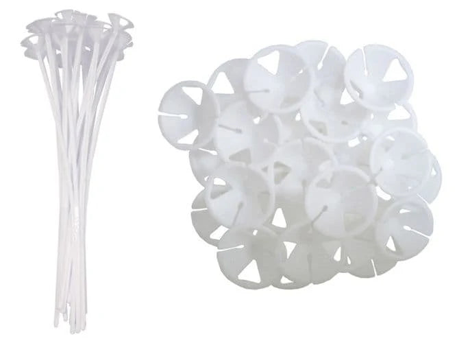 Clear Plastic Reusable Balloon Holder Stick with Cup, 37.5 cm