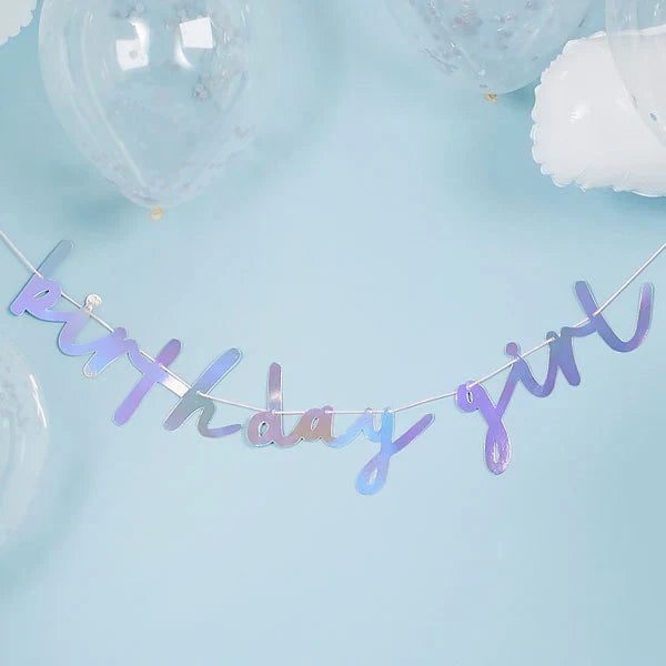 Birthday Girl Bunting Birthday Party Banner - 2m - Anilas UK