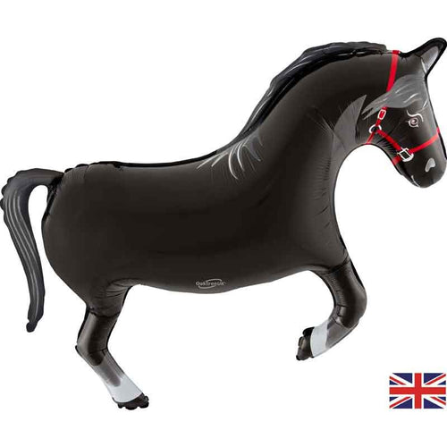 Black Horse Shaped Foil Balloon 89cm for Party Decor
