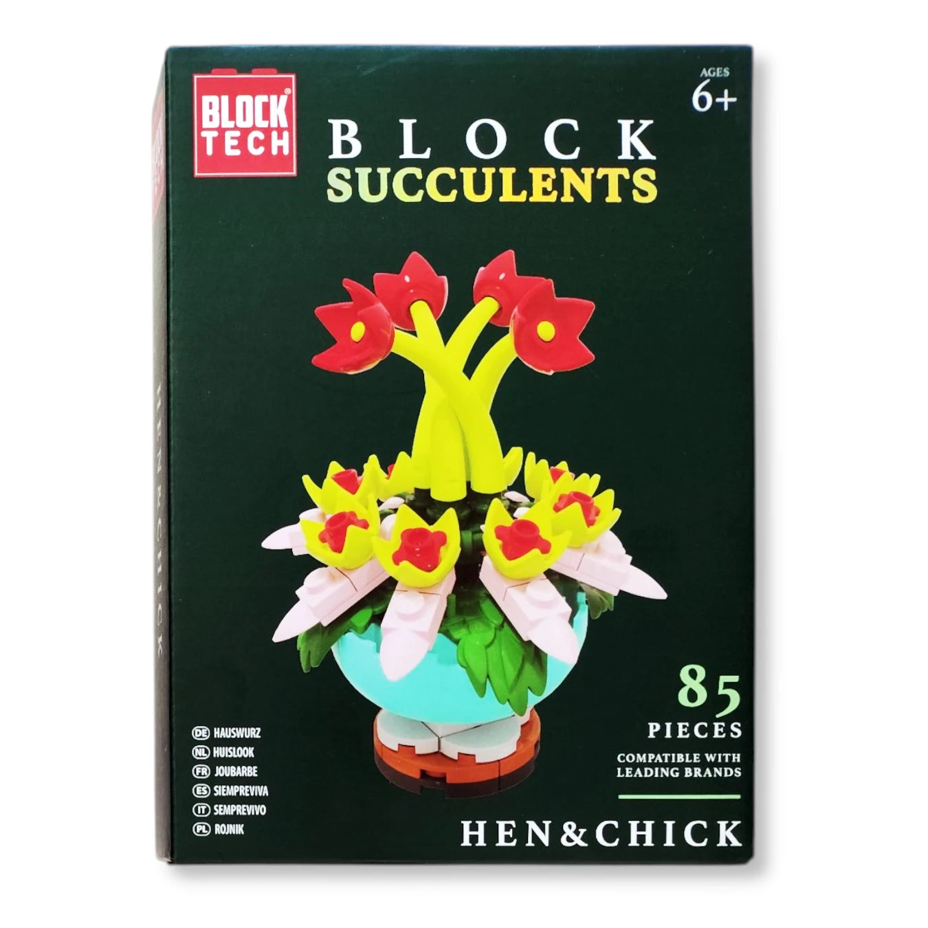 block tech succulents Block Tech Succulents Flower Building Block Brick Kits, 4 Designs