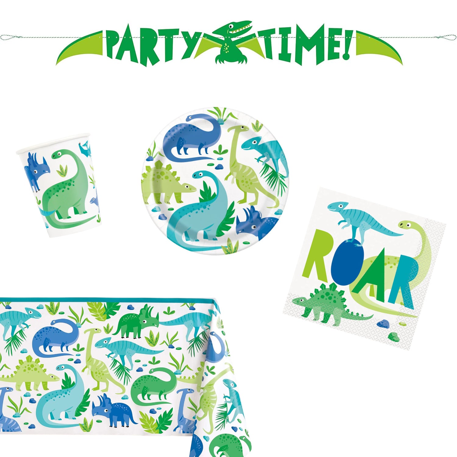 Dinosaur Party Pack for 8 people - Anilas UK