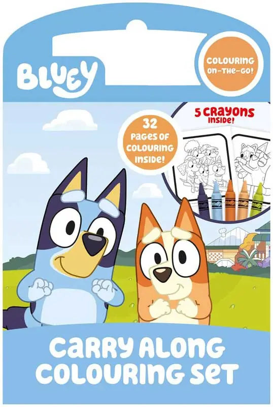 Bluey Carry Along Colouring Set