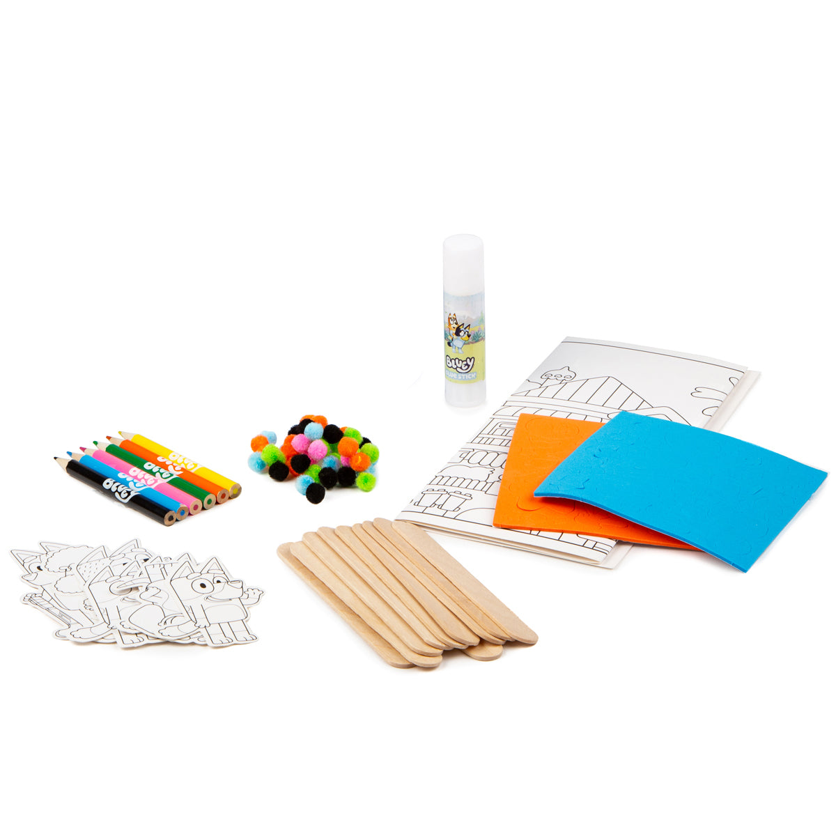 Bluey Craft Bucket with craft items