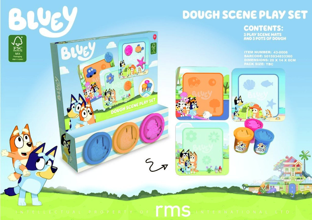 Bluey Dough Play Set with character moulds