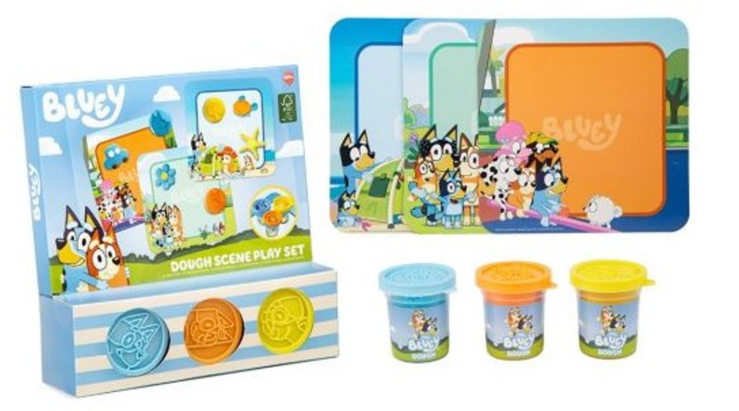 Bluey Dough Play Set with scenes