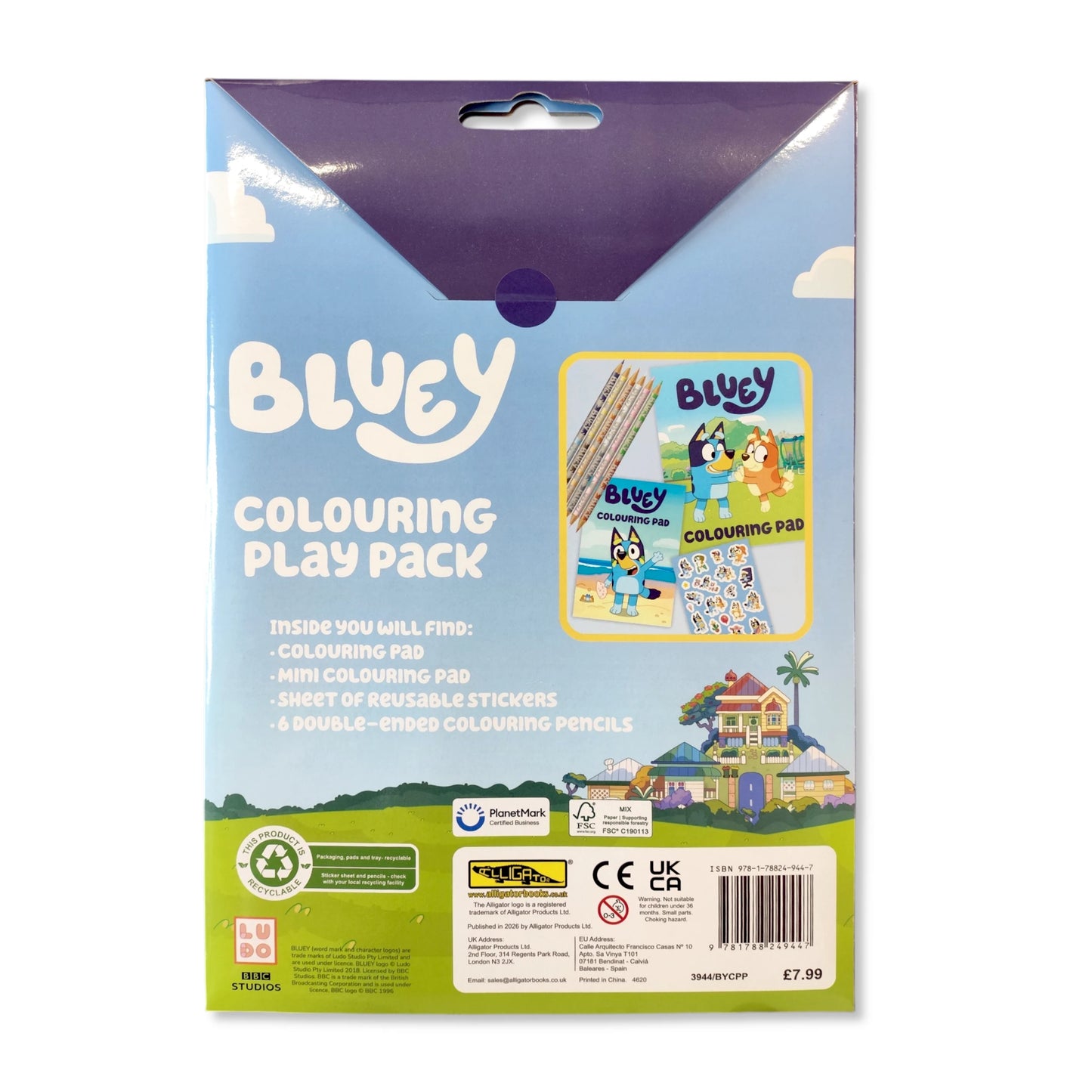 Bluey Colouring Play Pack