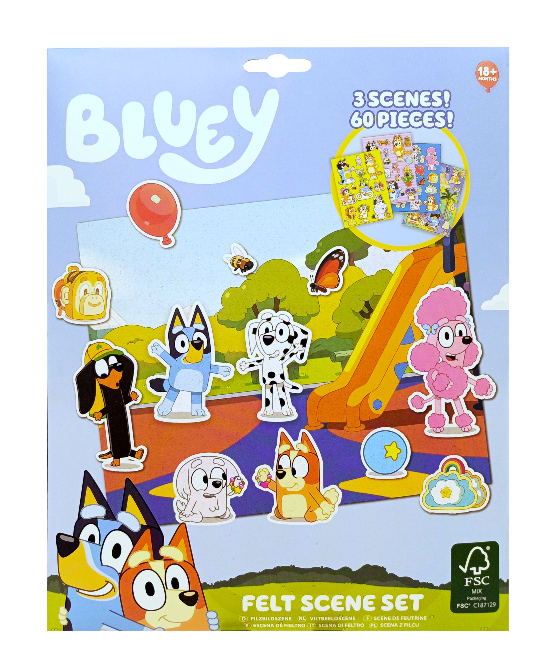 Bluey Felt Scene Set - Anilas UK