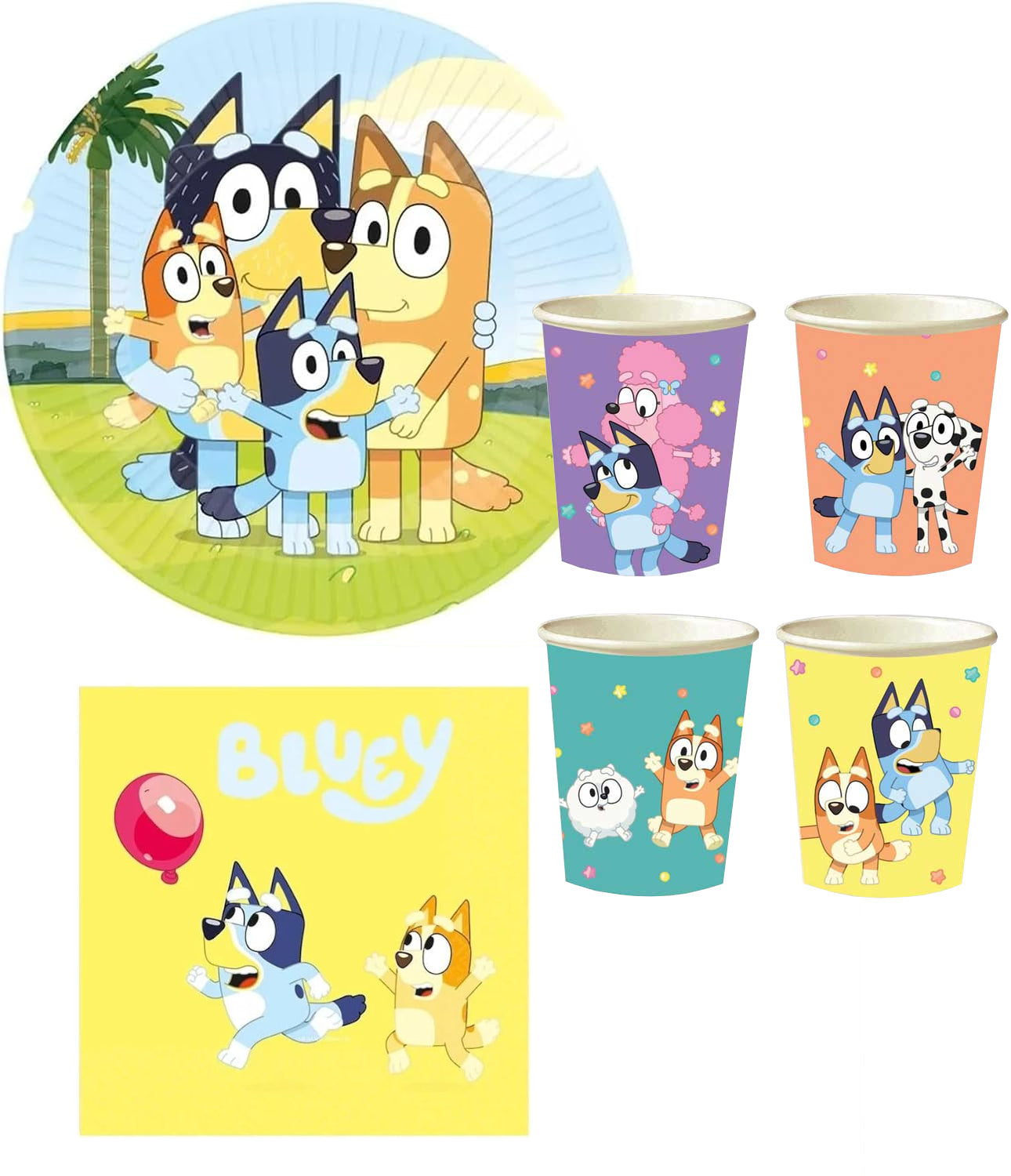Bluey Party Pack for 16 people