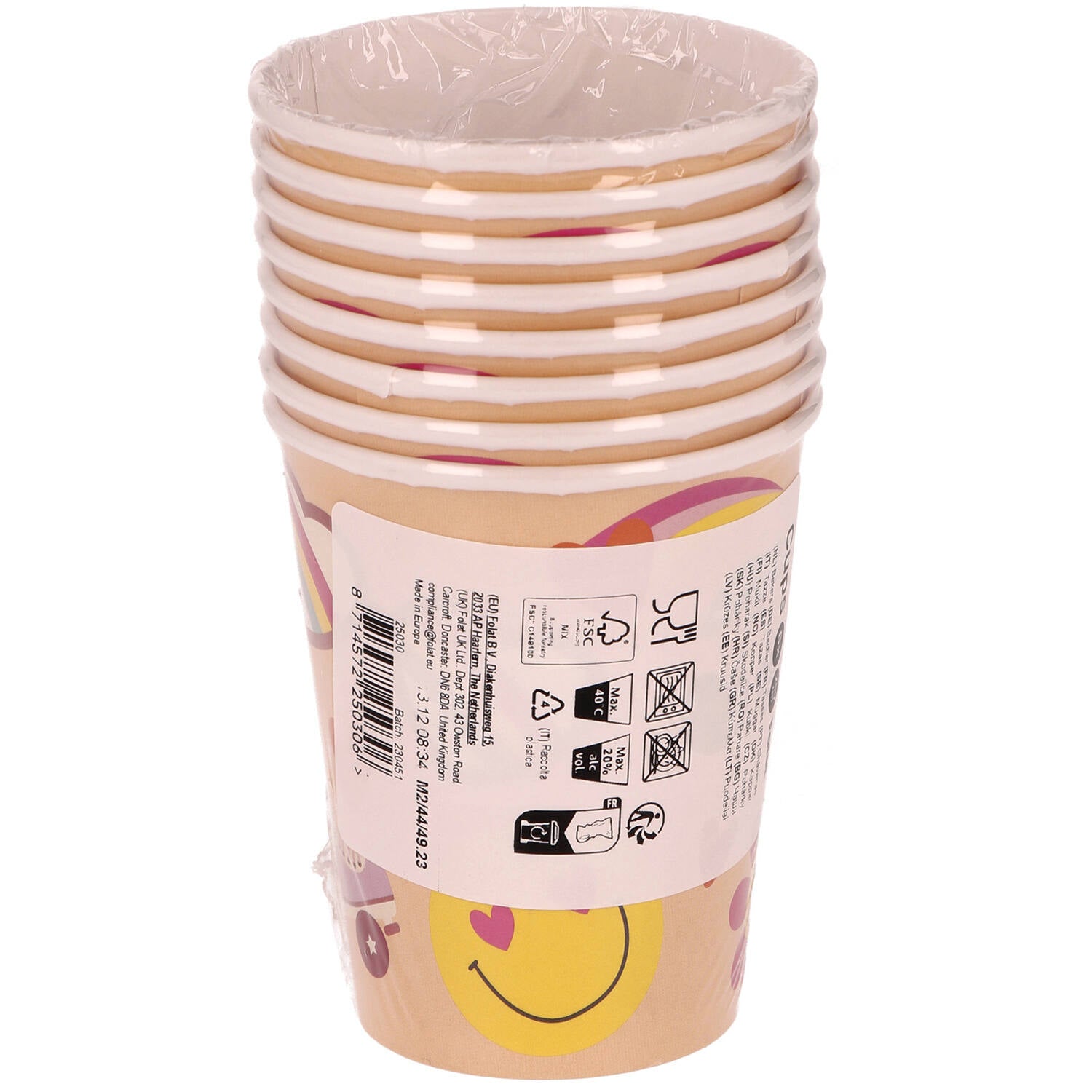 Boho Girlz Paper Cups (Pack of 8) - Anilas UK