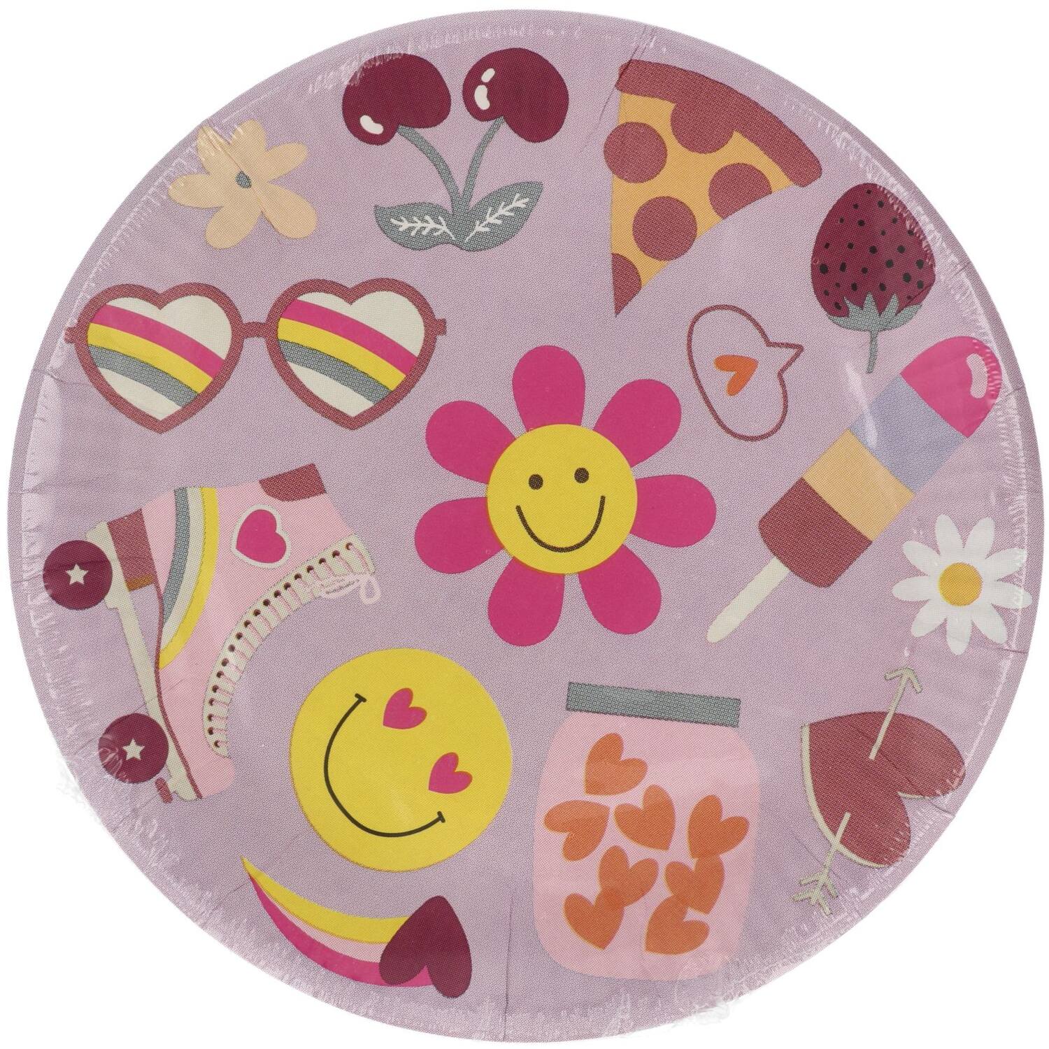Boho Girlz Paper Plates - 23cm (Pack of 8) - Anilas UK