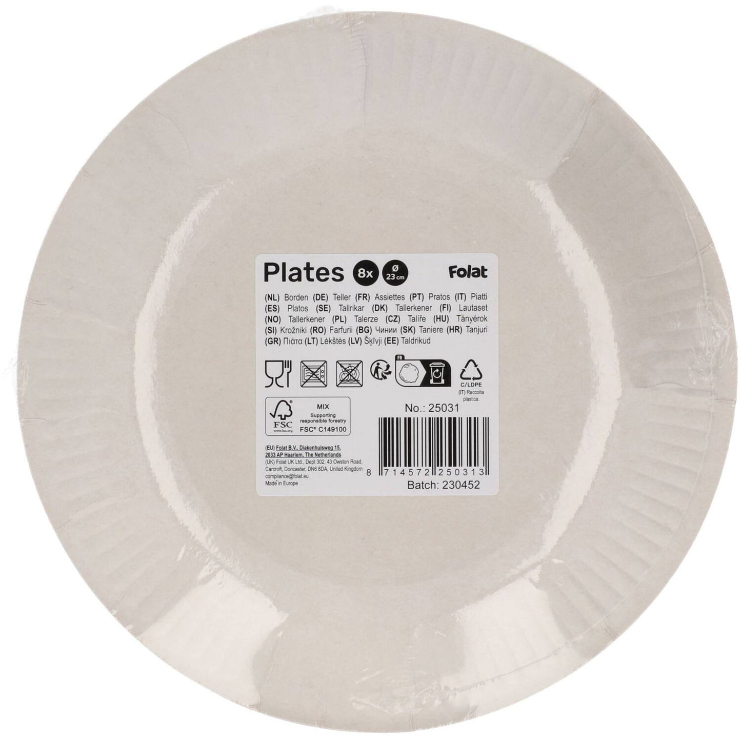 Boho Girlz Paper Plates - 23cm (Pack of 8) - Anilas UK