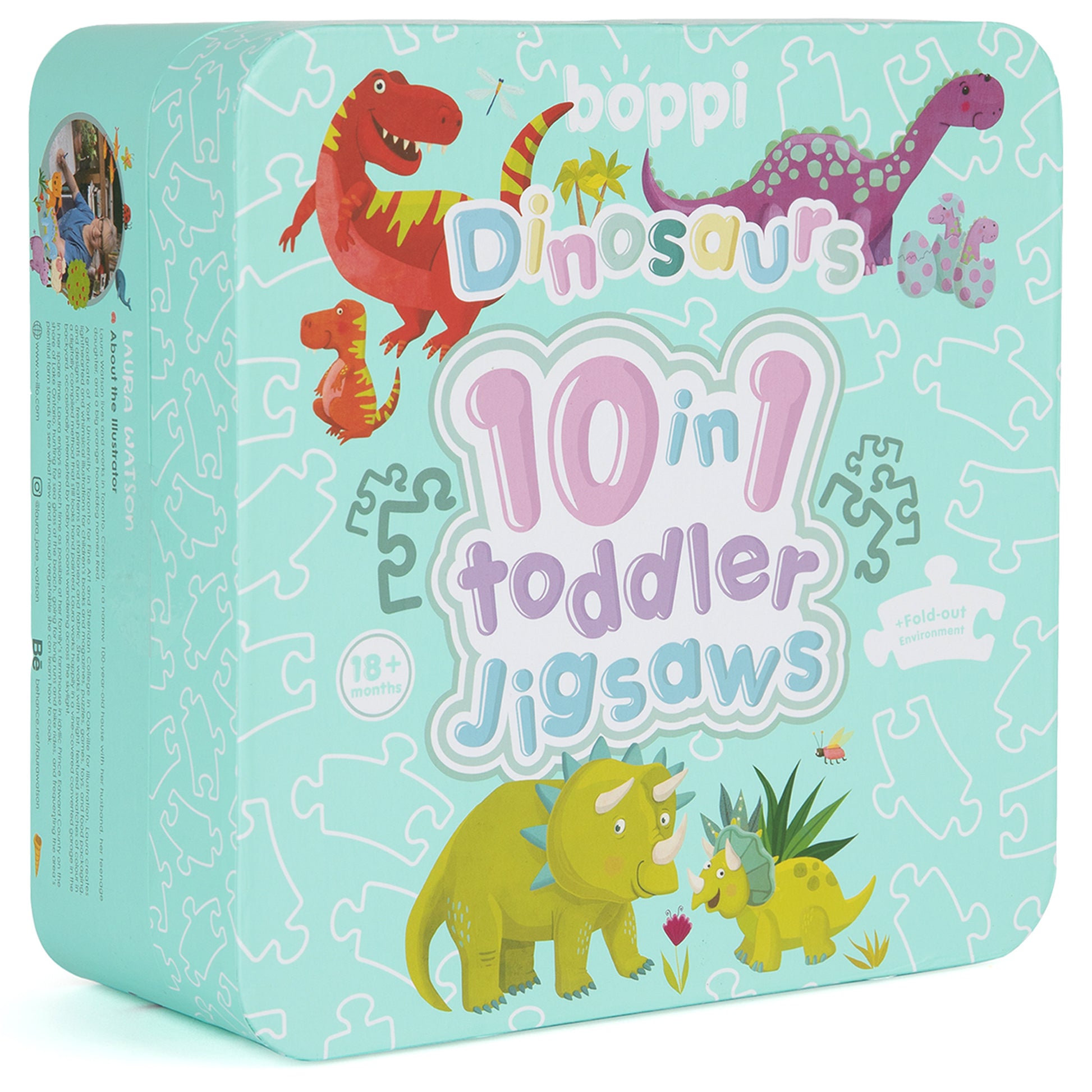 Dinosaur 10 in 1 Toddler Jigsaw Puzzle - Anilas UK