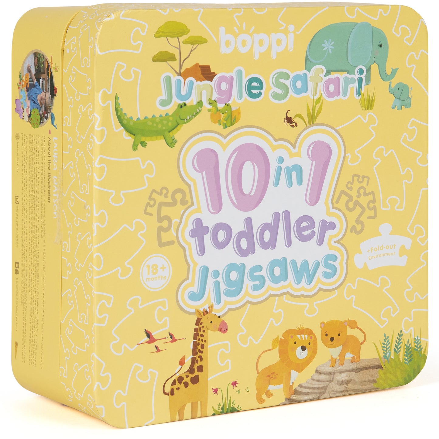 Jungle Safari 10 in 1 Toddler Jigsaw Puzzle - Anilas UK